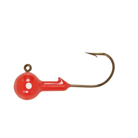 Ball Jighead 1/8oz Red 10pk