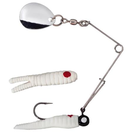Beetle Spin Nickle Blade White Red Dot
