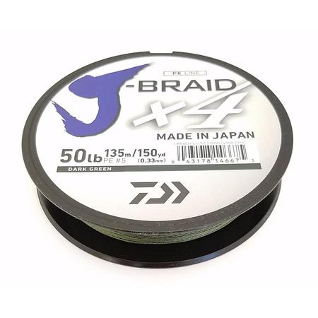 J-braid X4 10lb 150yrd Dark Grn